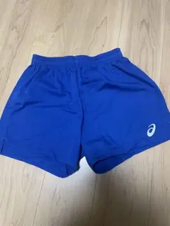 ASICS 青 ショートパンツ
