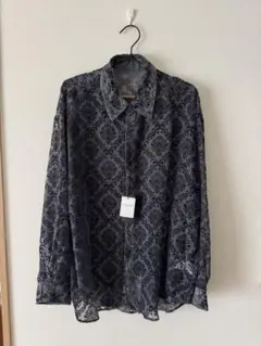 新品　HALE ATTENTION‼︎ シースルー長袖シャツ ダークグレー