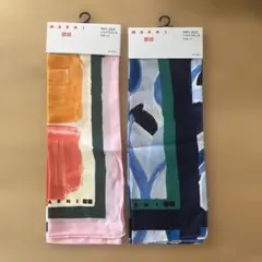 ユニクロ MARNI 100% SILK シルク スカーフ マルニ