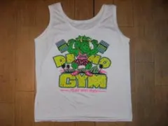 アメリカ製 ボディビル,格闘技,プロレス,ゴールドジム★恐竜 怪獣 タンクトップ