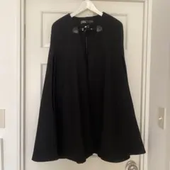 ZARA⭐︎ブラックケープマントコート ZARA⭐︎ブラックケープマントコート 極美品 ZARA ザラ ポンチョ