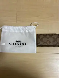 COACH ブラウン キーケース