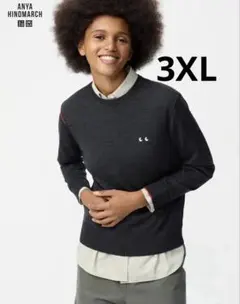 UNIQLO ANYA HINDMARCHメリノクルーネックセーター　3XL