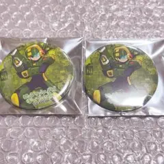 ロックマンエグゼ 墨絵 缶バッジ サーチソウル 2点セット