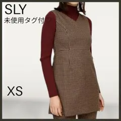 【SLY/スライ】HOUND STOOTH DEEP V/N TOPS/新品