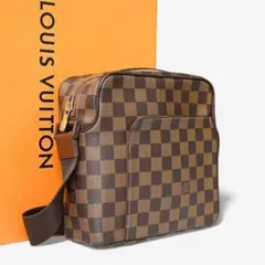 【美品】ルイヴィトン　ダミエ　キャンバス　オラフPM ショルダーバッグ　ブラウンのサムネイル