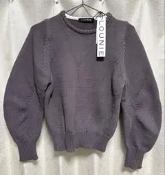新品タグ付！LOUNIEルーニー茶ブラウン厚手ニット定価¥17,600F