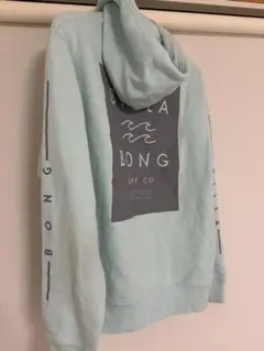 BILLA BONG 水色 フード付きパーカー