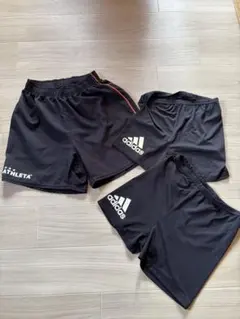 ATHLETハーフパンツ アディダス　ポーツ用スパッツ2枚　　合計3枚