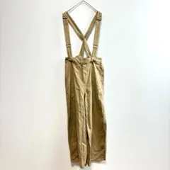 サマンサモスモス　綿100%　サロペット　茶色系　秋冬　コットン　SM2