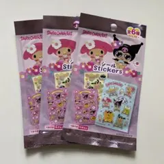 【新品未開封】Sanrio Characters シール ステッカー 3セット①