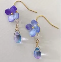 紫陽花ꕤ︎︎ピアス