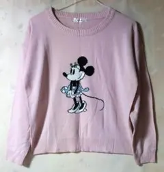 新品 大人用 ディズニー ミニー 長袖 セーター トップス ニットのサムネイル