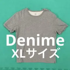 ドゥニーム 半袖 スウェット XL Denime トレーナー 灰 アメカジ 古着のサムネイル