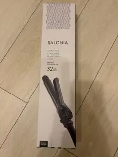 SALONIA セラミックカールヘアアイロン 32mm ブラック