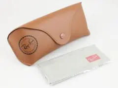 レイバン サングラスケース＆メガネ拭き セミハードケース ブラウン メガネケース
