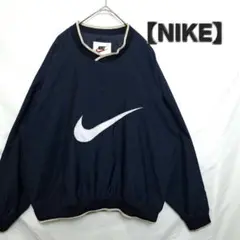 【美品】ナイキ　NIKE　ナイロンプルオーバー　ビックロゴ　銀タグ