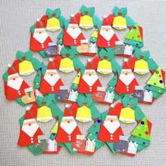 折り紙　クリスマスリース　10個のサムネイル