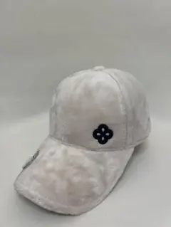 【marie claire】ホワイトフリースキャップ スポーツ　ゴルフ