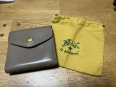 イルビゾンテ　二つ折りがま口財布 グレー