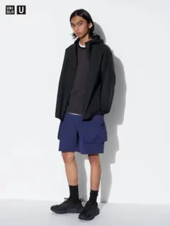 ユニクロ　パラシュートカーゴショーツ　Sサイズ　BLUE