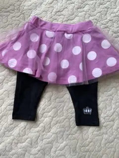 ベビードール　ドットスカートとレギンスセット