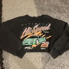 クロップドスウェット レディース 短丈