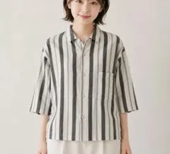 Lisette リネンシャツ ニコル ピンストライプ 36 - メルカリ