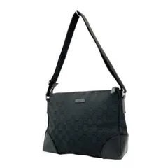【GUCCI】ショルダーバッグ　GGキャンバス　ブラックのサムネイル