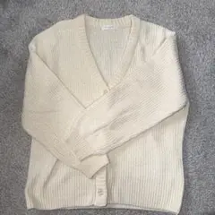 chocol raffine アイボリー Vネックカーディガン