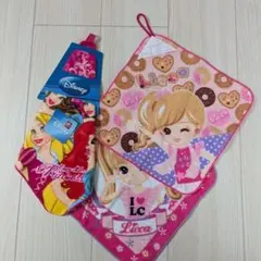 ループ付タオル　ディズニープリンセス リカちゃん
