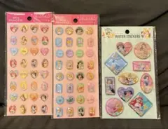 ディズニープリンセス ウォーターシール ストーンシール　3枚セット