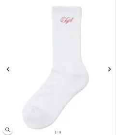 X-girl✩.*˚ SCRIPT LOGO ONE POINT SOCKS