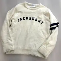 Jack Bunny!! ゴルフウェア　ロゴセーター オフホワイト　サイズ6