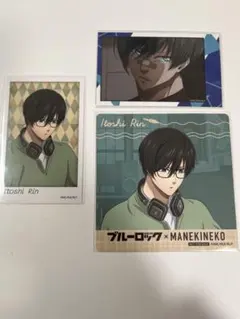 ブルーロック 糸師凛 まねきねこ コースター フォトカード