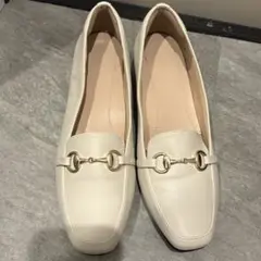 CLOSSI ホワイト ローファー L