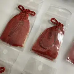 揚巻房（中サイズ）　房飾り　赤　9個セット