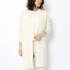 TOMORROWLAND シルクプレーティングコンビ ロングカーディガン