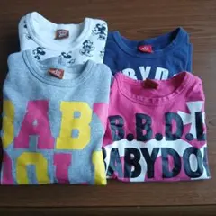 BABYDOLL 長袖カットソー　ワンピース 4点セット