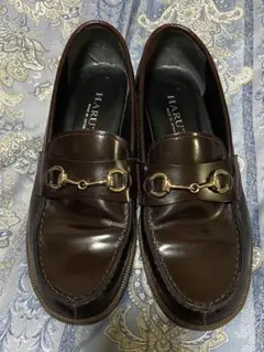 25cm HARUTA ダークブラウン ビットローファー