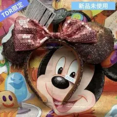 タグ付き☆スパンコールカチューシャ☆TDR限定アイスクリームカチューシャ☆チョコ