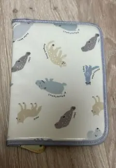 ジェラートピケ　母子手帳ケース　旭山動物園