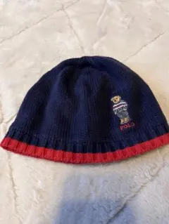 Polo Ralph Lauren ニット帽 ネイビー/レッド