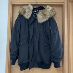 【MOUSSY】ファー付きブルゾン／モッズコート ブラックのサムネイル
