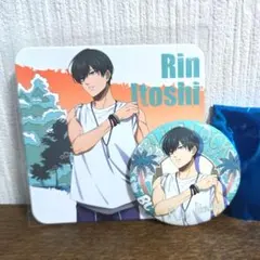 ブルーロック 文房具カフェ コースター 缶バッジ 糸師凛