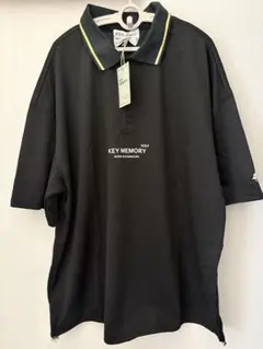 【新品タグ付き】KEY MEMORY Mesh golf polo BLACK