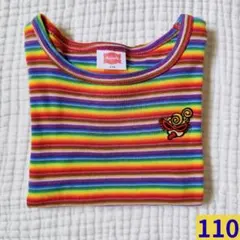 ヒスミニ　110　カラフルミニちゃん　半袖Tシャツ　刺繍ワッペン　#603のサムネイル