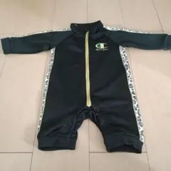 Champion レオパード柄ロンパース　ジャージ 80
