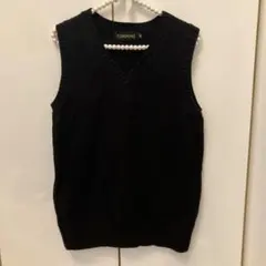 campure ニットベスト　黒