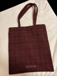 Francfranc ロゴトートツイード Sレッド